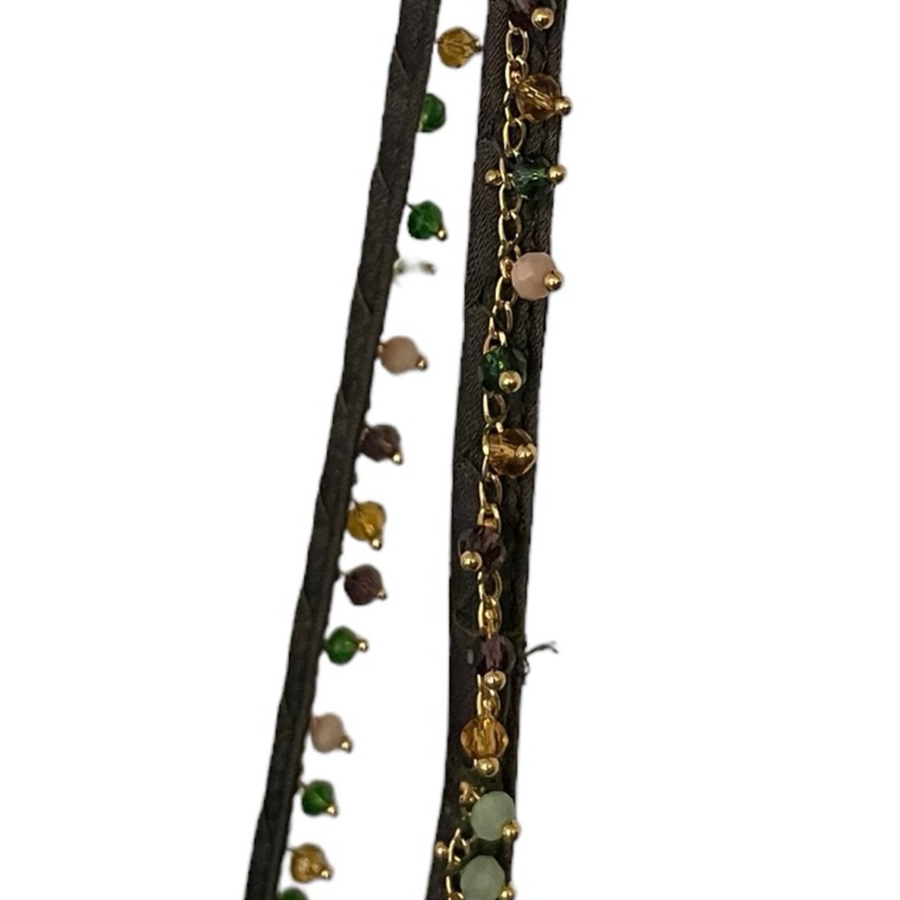 ZARA | NWT Satin Effect Beaded Slip Midi Dress in Khaki/Olive Green, Size Small - Picture 8 of 12